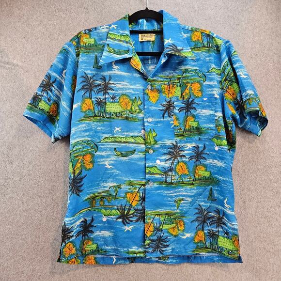 hawaiian luau Other - HAWAIIN LUAU | Shirt Short Sleeve Mens Resort Vacation Surfing Cabanacore VTG